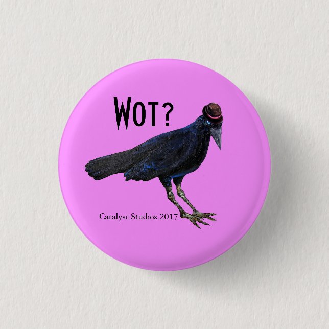 Gentleman Crow's Legitimate Issues button (Front)