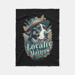 Gentleman Dog A Celebration Of Loyalty And Friends Fleece Blanket