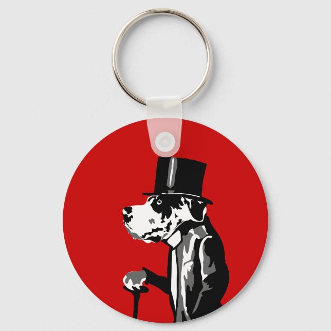 Gentleman Dog Key Ring (Front)