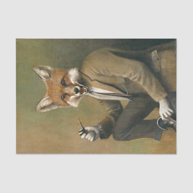 Gentleman Fox Tissue paper (Front)