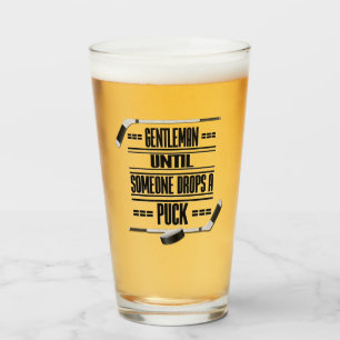 Gentleman Ice Hockey Humour Glass
