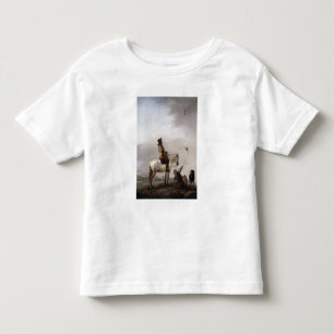Gentleman on a Horse Watching a Falconer Toddler T-Shirt