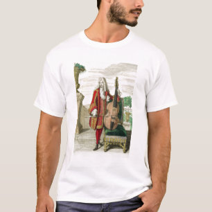 Gentleman playing the cello, published c.1688-90 ( T-Shirt