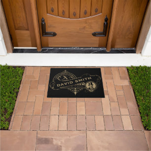 Gentleman’s Victorian Barbershop Doormat