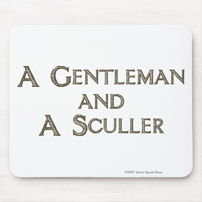 Gentleman & Sculler Mousepad (Front)