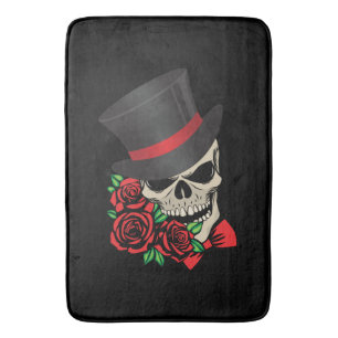Gentleman Skull Bath Mat