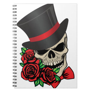 Gentleman Skull Spiral Notebook