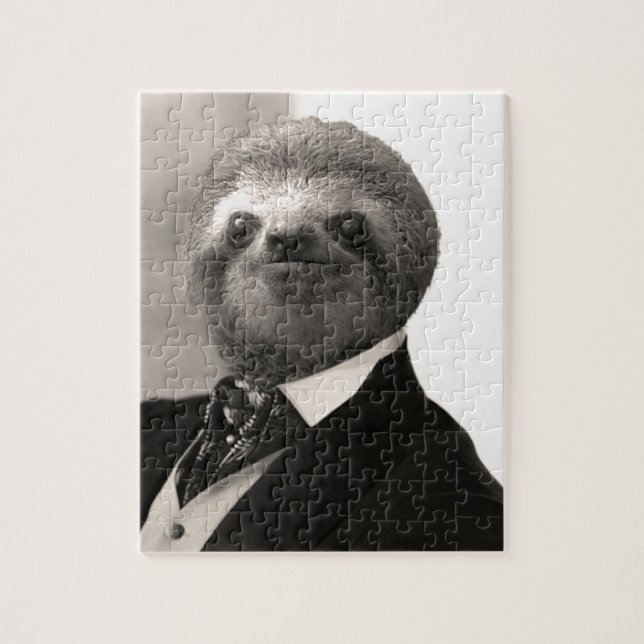 Gentleman Sloth #4 Jigsaw Puzzle (Vertical)