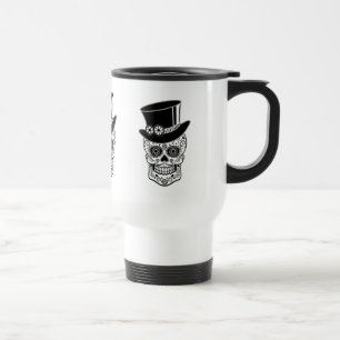 Gentleman Sugar Skull-01 Travel Mug