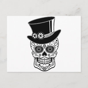 Gentleman Sugar Skull Postcard