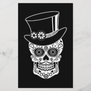 Gentleman Sugar Skull Stationery