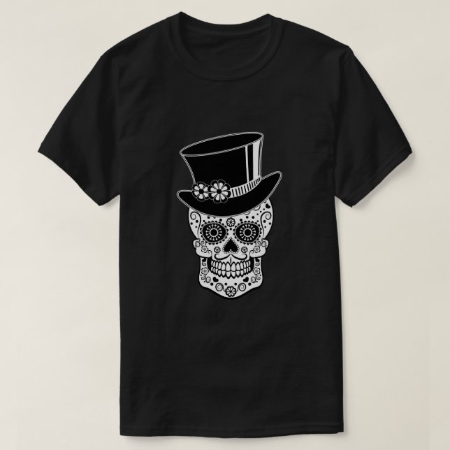 Gentleman Sugar Skull T-Shirt (Design Front)