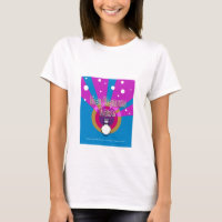 Gentleman Vase Ladies Ringer T-Shirt