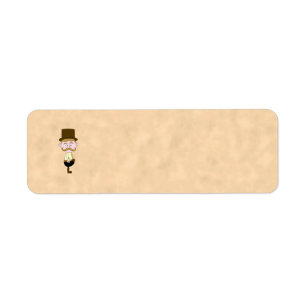 Gentleman with Top Hat and Moustache. Custom