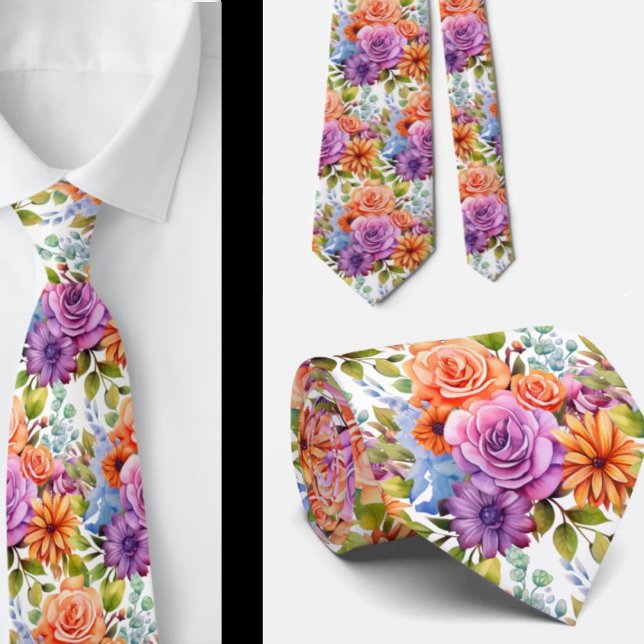 Gentleman's Tie | Wedding & Event Floral Necktie (Creator Uploaded)