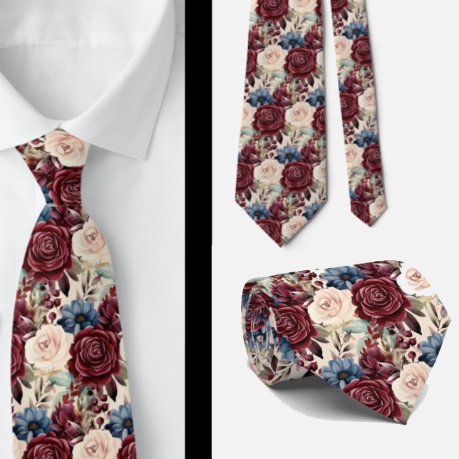 Gentleman's Tie | Wedding & Event Floral Necktie (Creator Uploaded)