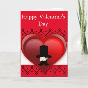 Gentleman's Valentine's Day Card Editable Text
