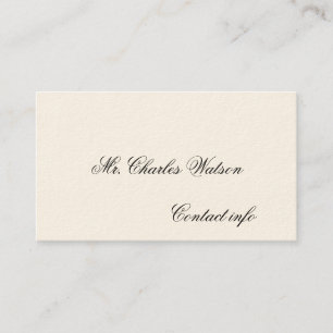 Gentleman's Victorian Calling Cards