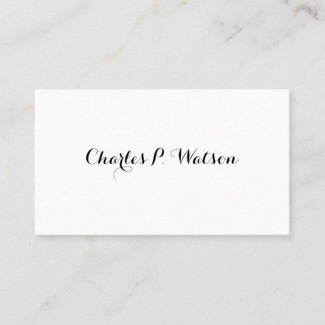 Gentleman's Victorian Calling Cards (Front)