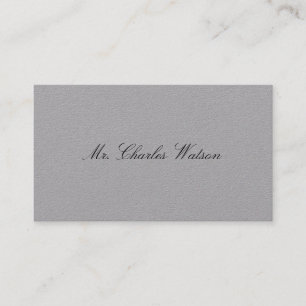 Gentleman's Victorian Calling Cards Grey