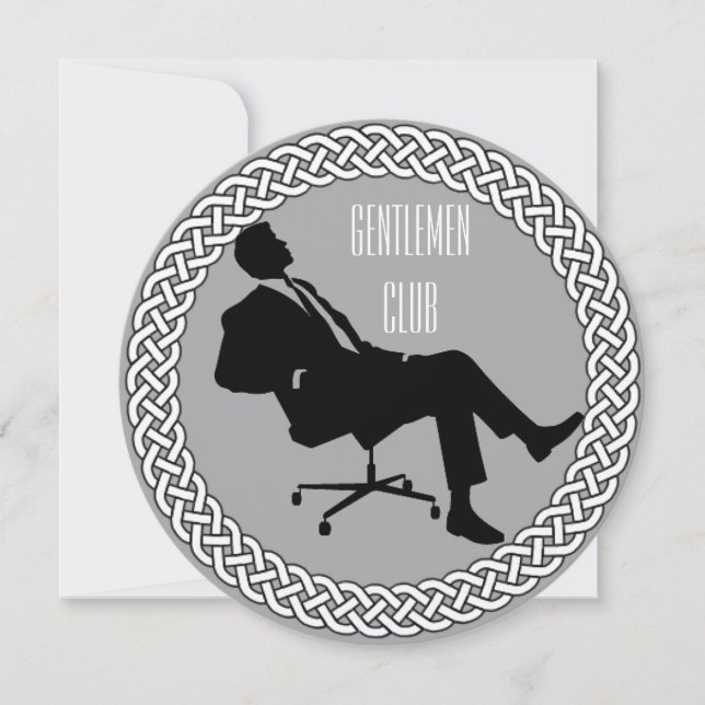Gentlemen Club Invitations (Front)