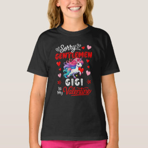Gentlemen Funny Joke Gigi Is My Valentine T-Shirt