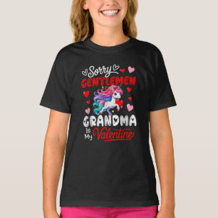 Gentlemen Funny Joke Grandma Is My Valentine T-Shirt