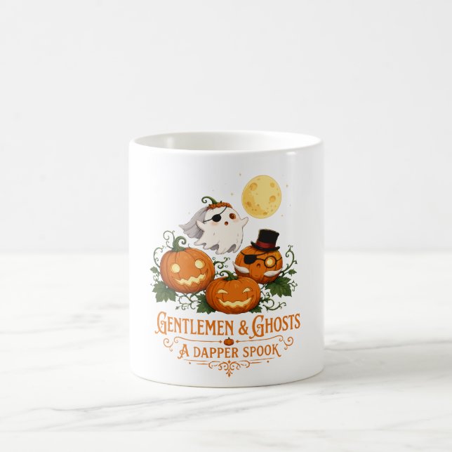 Gentlemen & Ghosts Halloween Coffee Mug (Center)