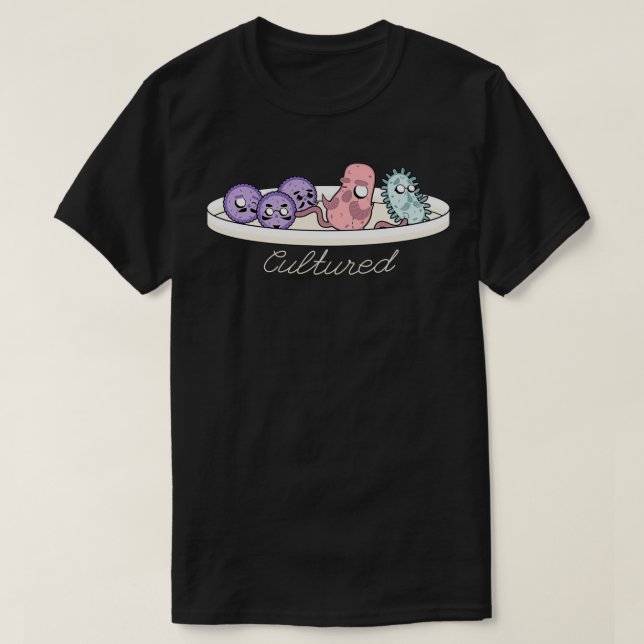 Gentlemen Microbes T-Shirt (Design Front)