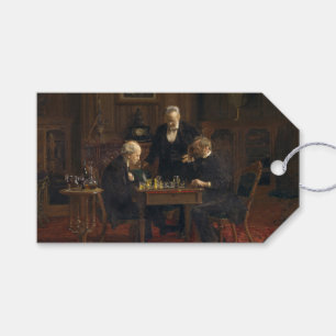 Gentlemen Playing a Game of Chess (Thomas Eakins) Gift Tags