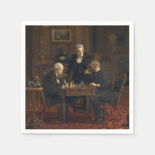 Gentlemen Playing a Game of Chess (Thomas Eakins) Napkin