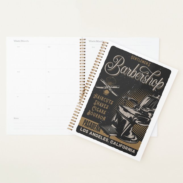 Gentlemen’s Barbershop Retro Haircuts Shaves Planner (Creator Uploaded)