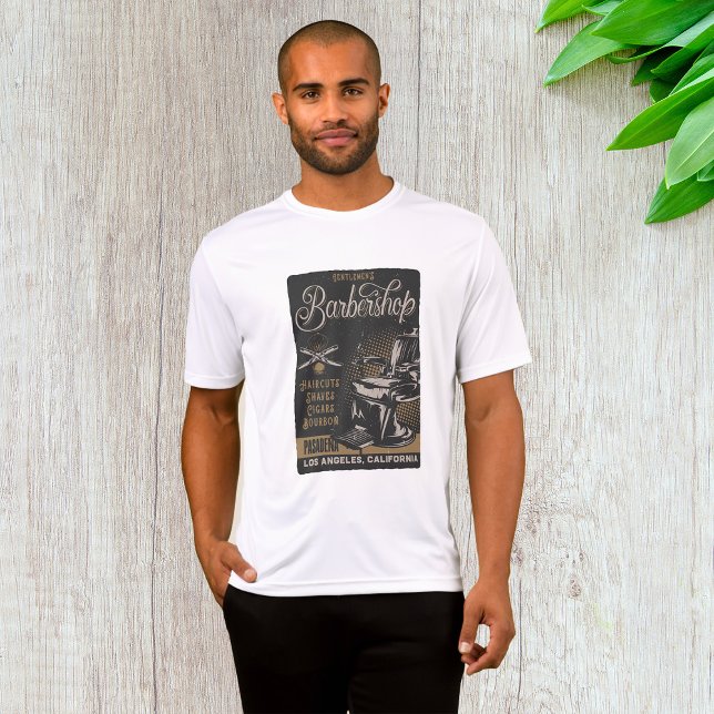 Gentlemen’s Barbershop Retro Haircuts Shaves T-Shirt (Creator Uploaded)