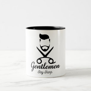 Gentlemen Stay Sharp. Two-Tone Coffee Mug