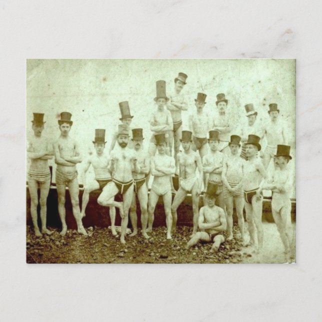 Gentlemen Swimmers Postcard (Front)