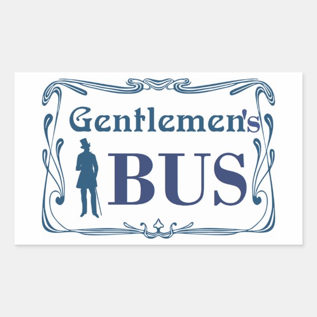 GENTLEMEN'S BUS STICKER (Front)