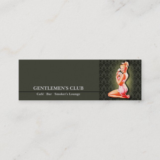 Gentlemen's Club - Card, Business, Calling Mini Business Card (Front)