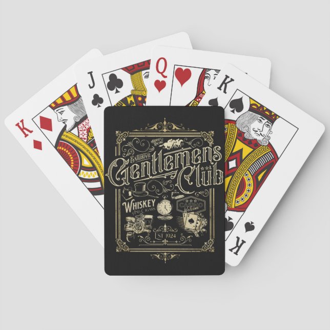 Gentlemen's Club Retro Playing Cards (Back)