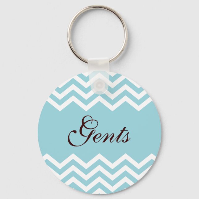 Gentlemens restroom or toilet keychain (Front)