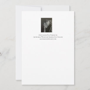 Gentleness Has Strength Giraffes Affirmation Card