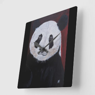 Gentlest of Giants Painting by Alfred Fox Square Wall Clock
