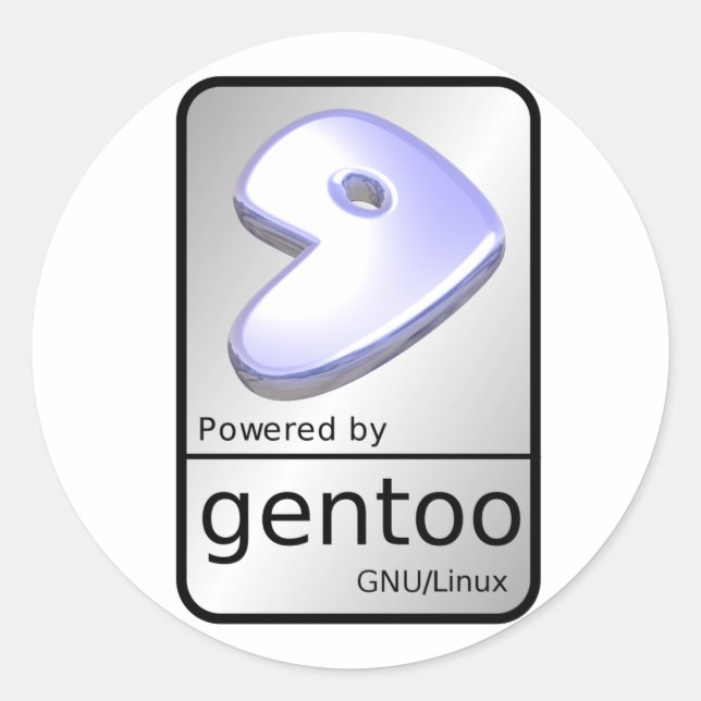 Gentoo Linux Sticker (Front)