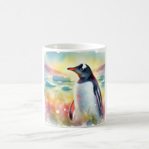 Gentoo Penguin 111024AREF106 - Watercolor Coffee Mug