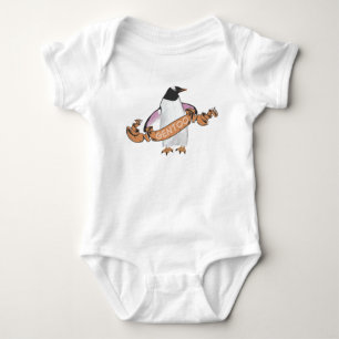 Gentoo penguin baby bodysuit