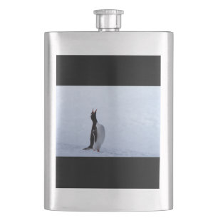 Gentoo penguin hip flask