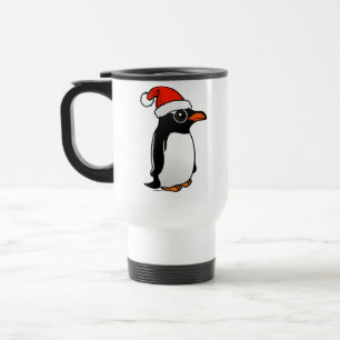 Gentoo Penguin Santa Travel Mug