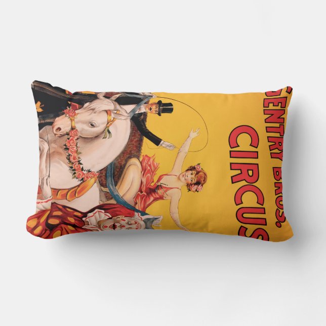 Gentry Bros. Circus Lumbar Cushion (Front)