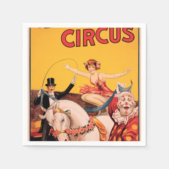 Gentry Bros. Circus Napkin (Front)