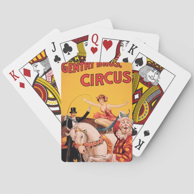 Gentry Bros. Circus Playing Cards (Back)