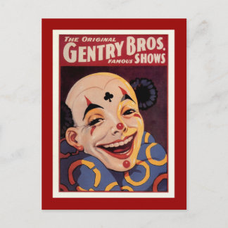 Gentry Bros. Vintage Circus Postcard